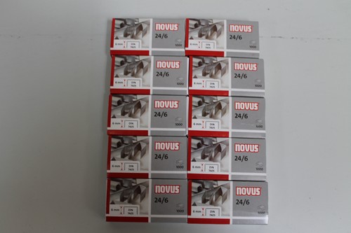 Pack novus heftklammern - 10,