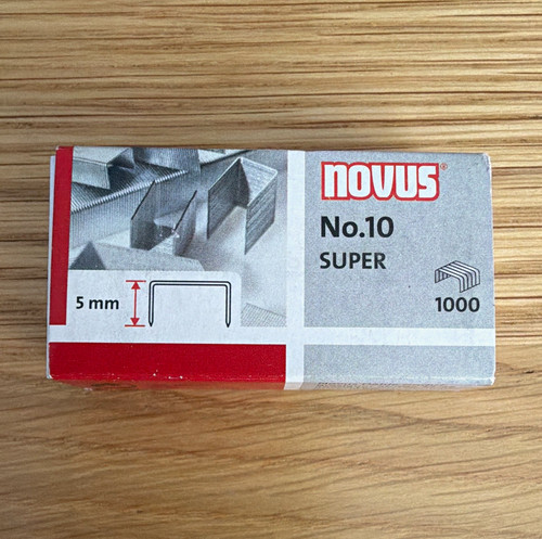 Novus heftklammern super - no.10,