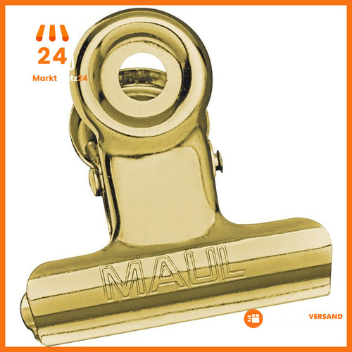 Papierklemmer metall gold - gold, 10