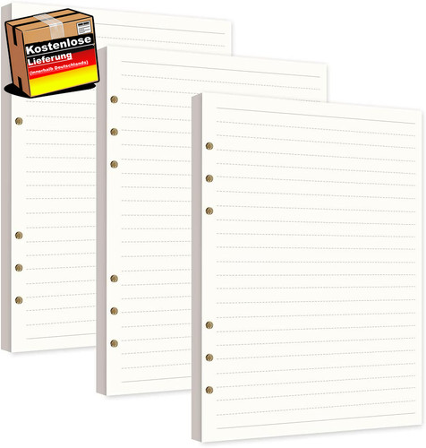3er pack nachfüllpapier - pack, a5